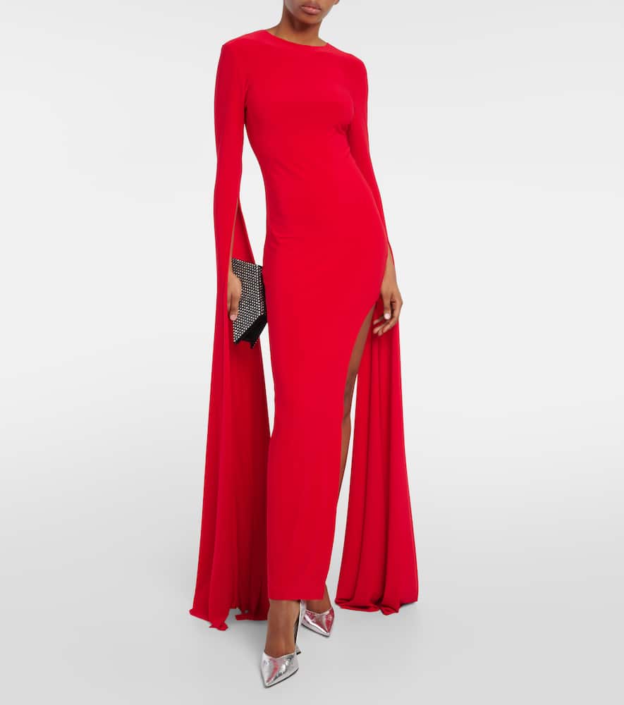Norma Kamali Draped jersey gown