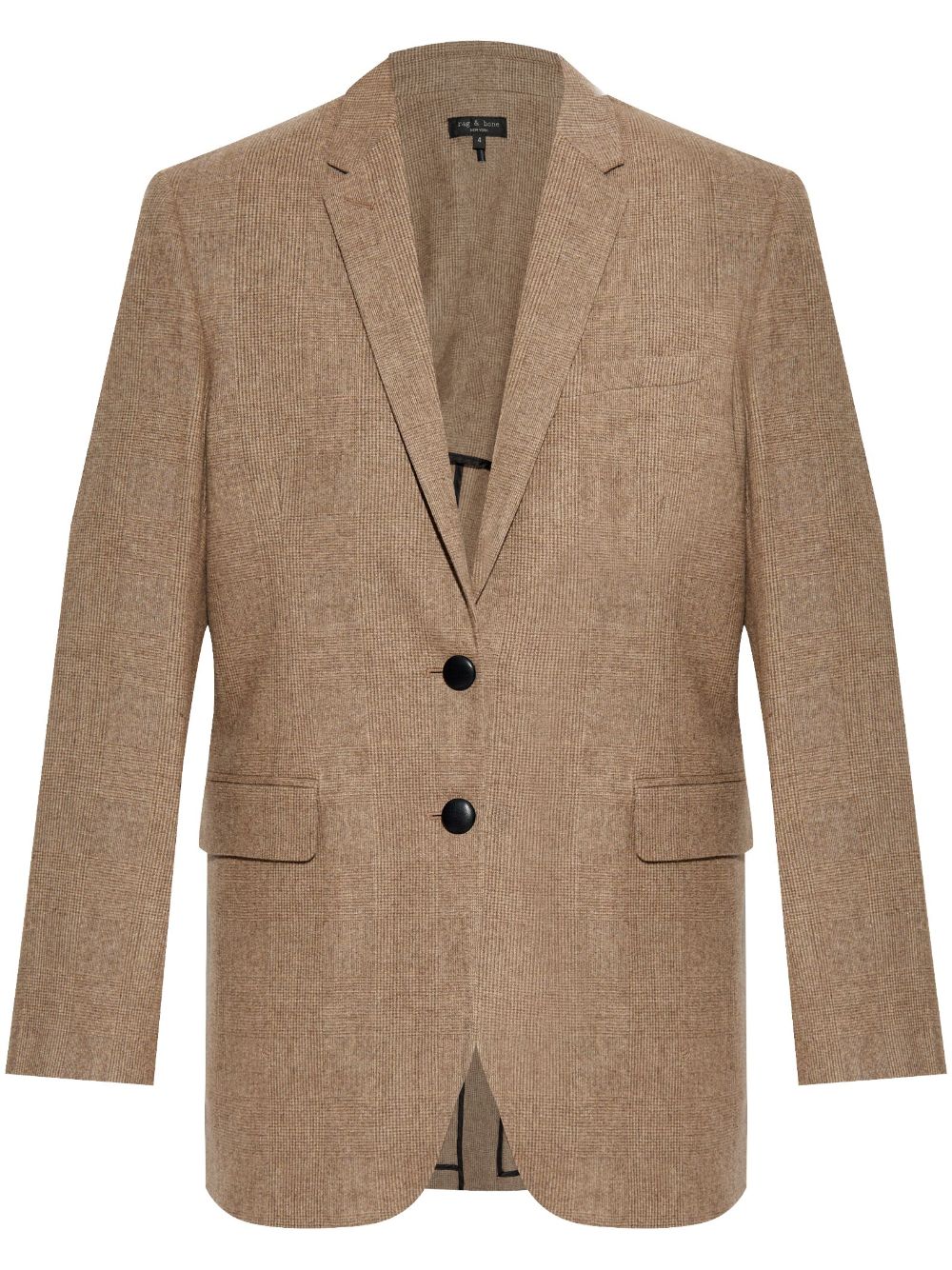 Checked blazer - Brown