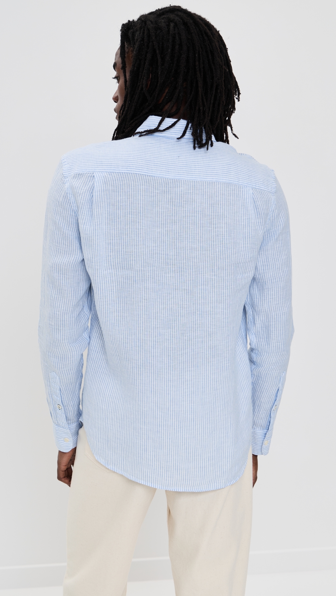 Faherty Linen Laguna Shirt Summer Classic Stripe
