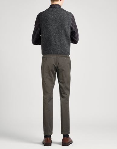Man Pants Military green Size 30 Cotton, Elastane