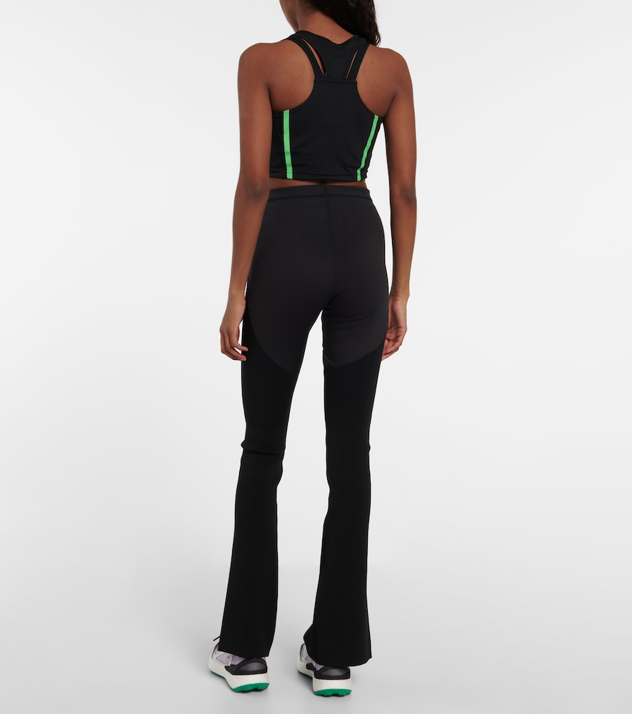 Cutout jersey crop top
