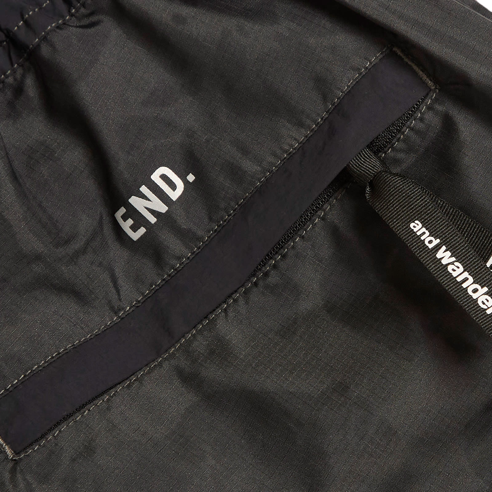 END. x Nylon Print Short Pant Charcoal