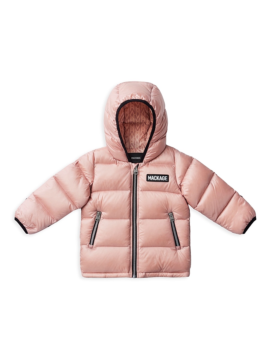 Baby Girl's Noko Hooded Down Jacket - Rose