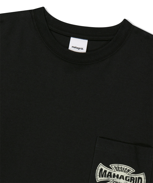 CROSS LOGO THERMAL LS TEE CHARCOAL