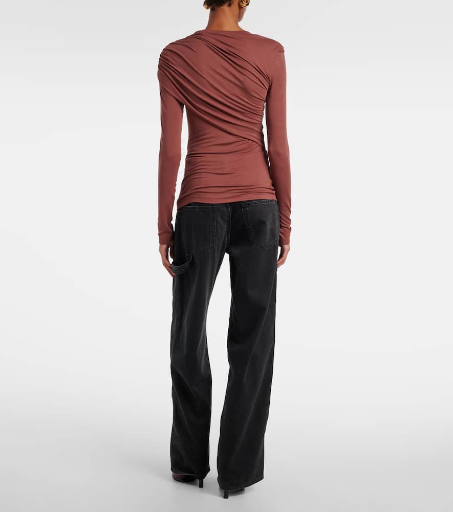 Dressi draped jersey top