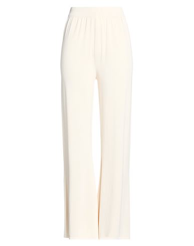 Woman Pants Cream Size M Viscose, Nylon