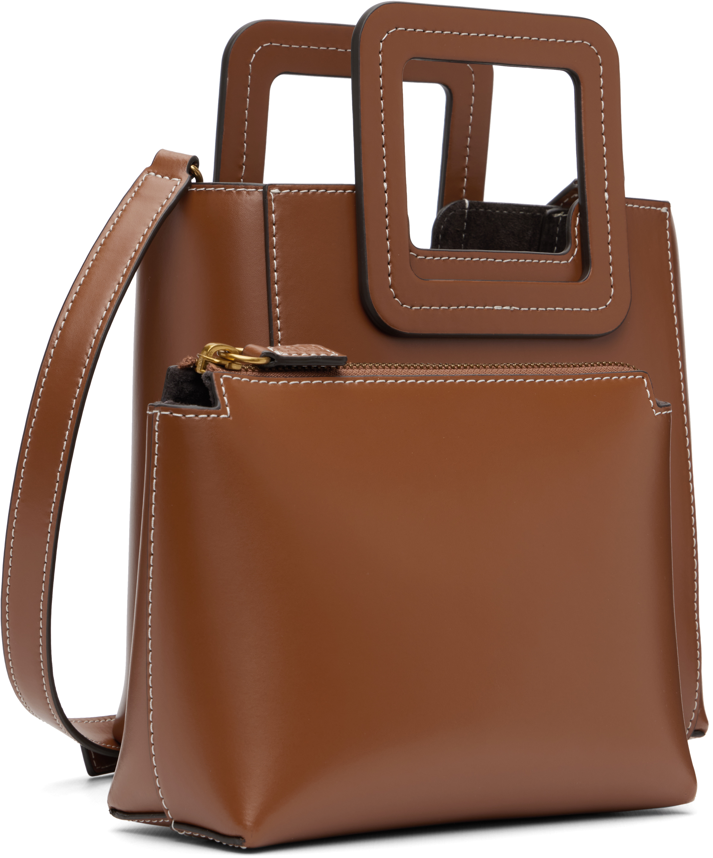 Tan Mini Shirley Leather Bag