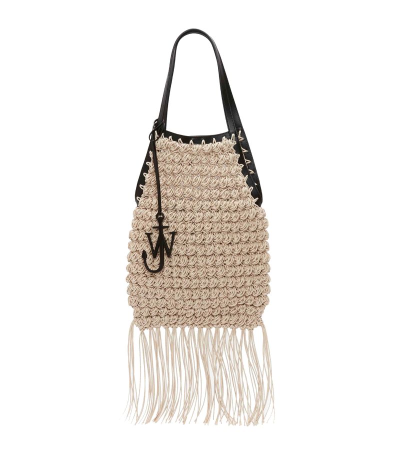 Fringed Popcorn Tote Bag