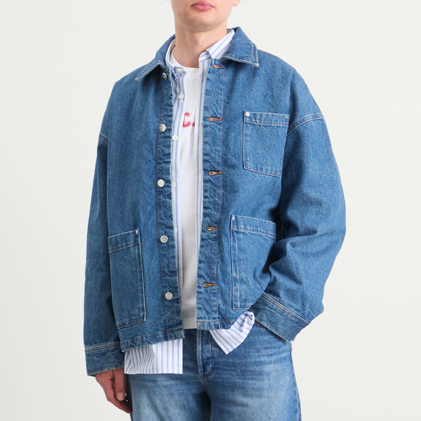 Men's x Marc Jacobs The Denim Jacket Washed Indigo