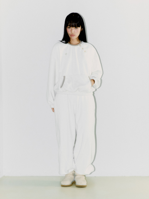 DIAGONAL FLEECE SWEAT SET UP