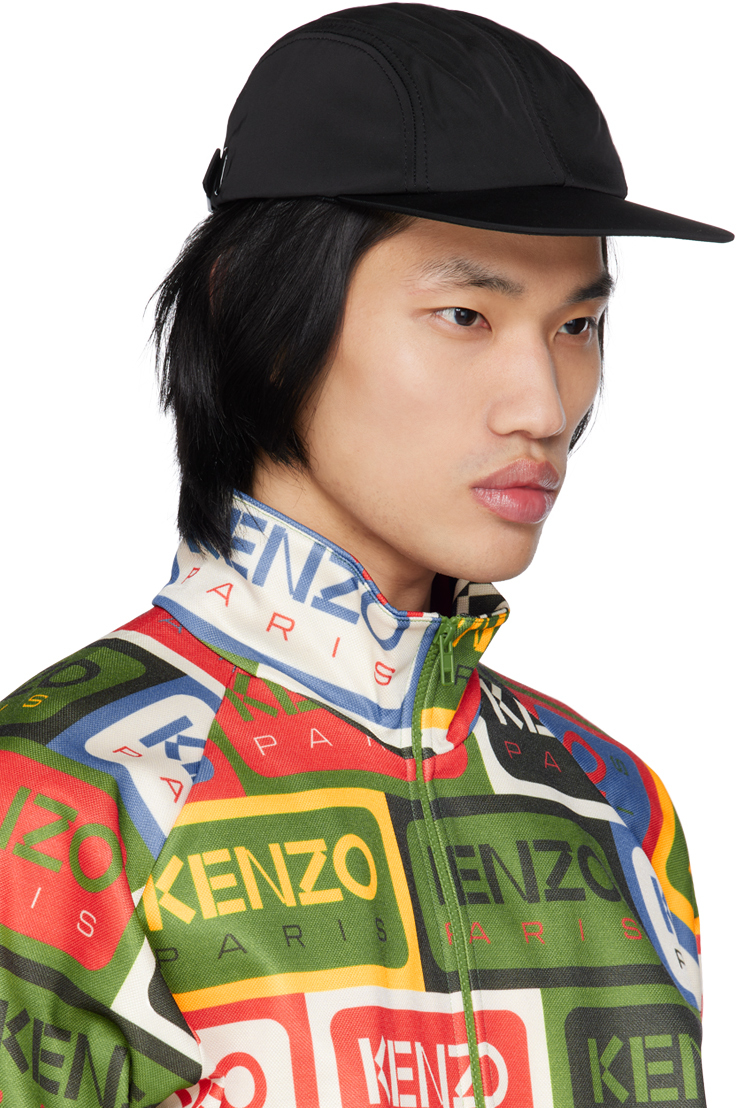 Black Kenzo Paris Jungle Ball Cap