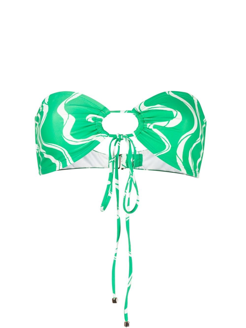 Arriba bandeau bikini top - Green