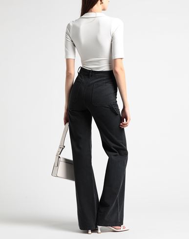 Woman Pants Charcoal Size 4 Cotton