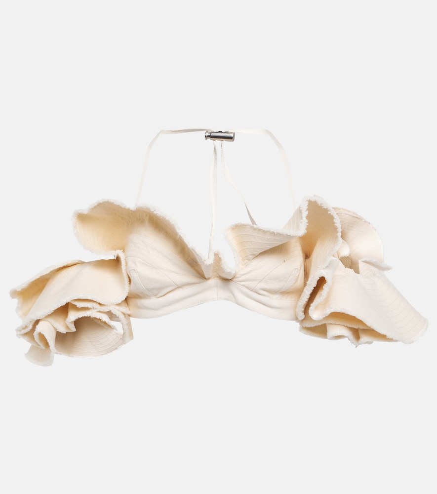 La Brassière Artichaut cotton crop top