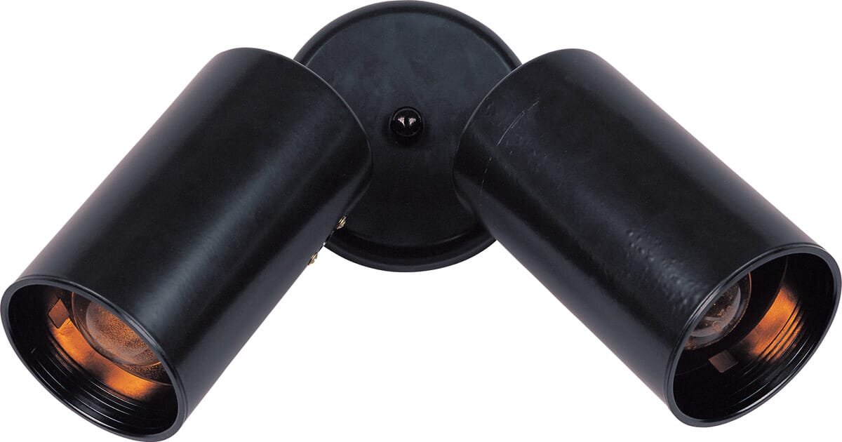 Spots 2-Light Flush Mount in Black Finish