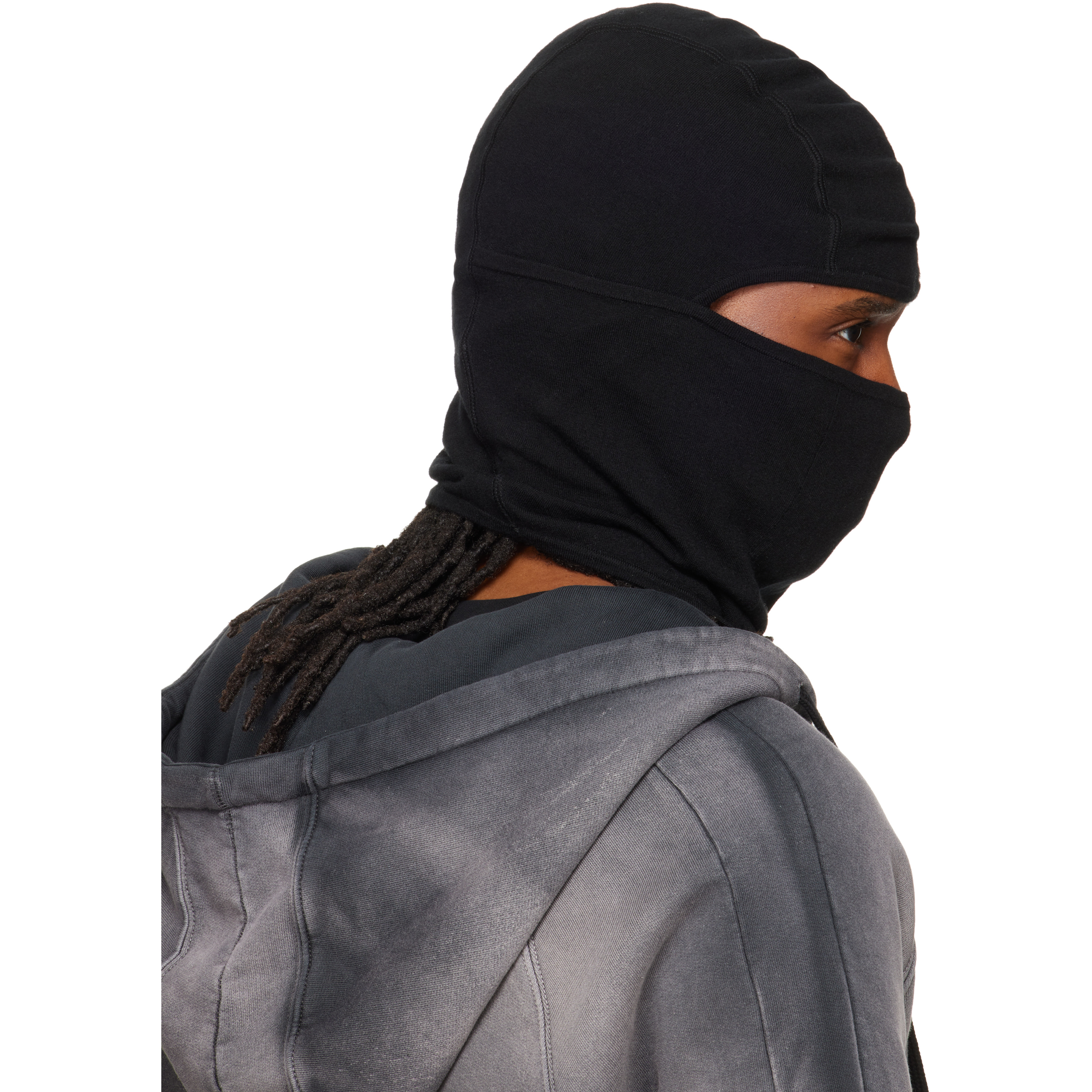 Black Cashmere Blend Performance Knit Balaclava