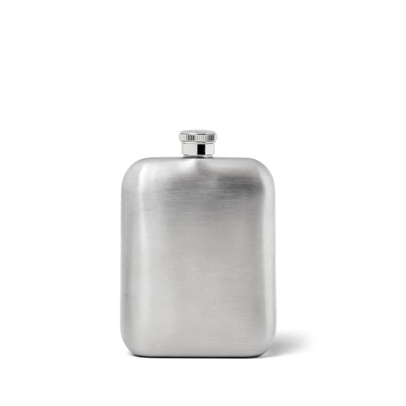 5oz Hip Flask with Leather Pouch in Smooth Tan