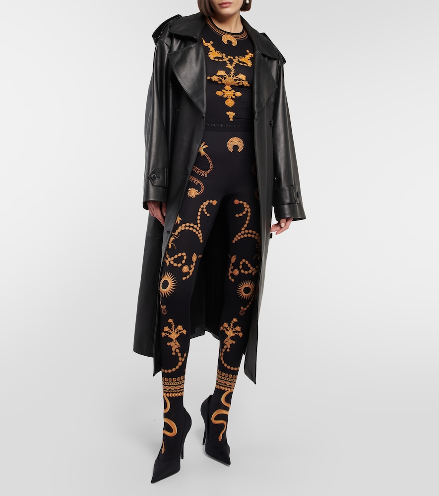 Printed jersey top
