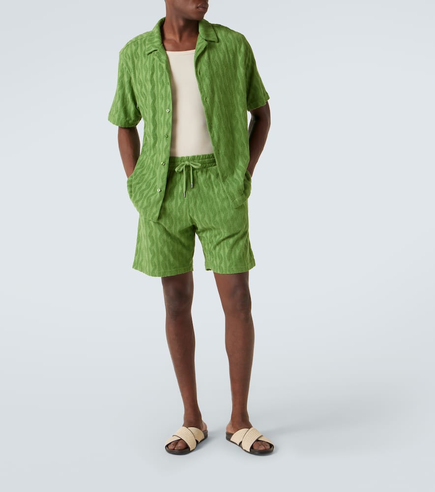 Roberto jacquard cotton terry shirt