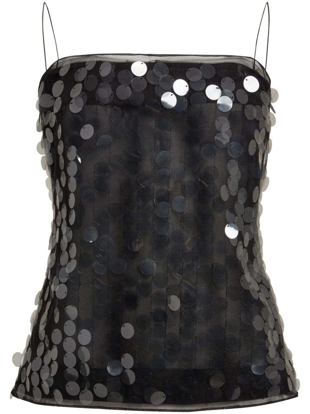 Suero sequin-embellished top - Black