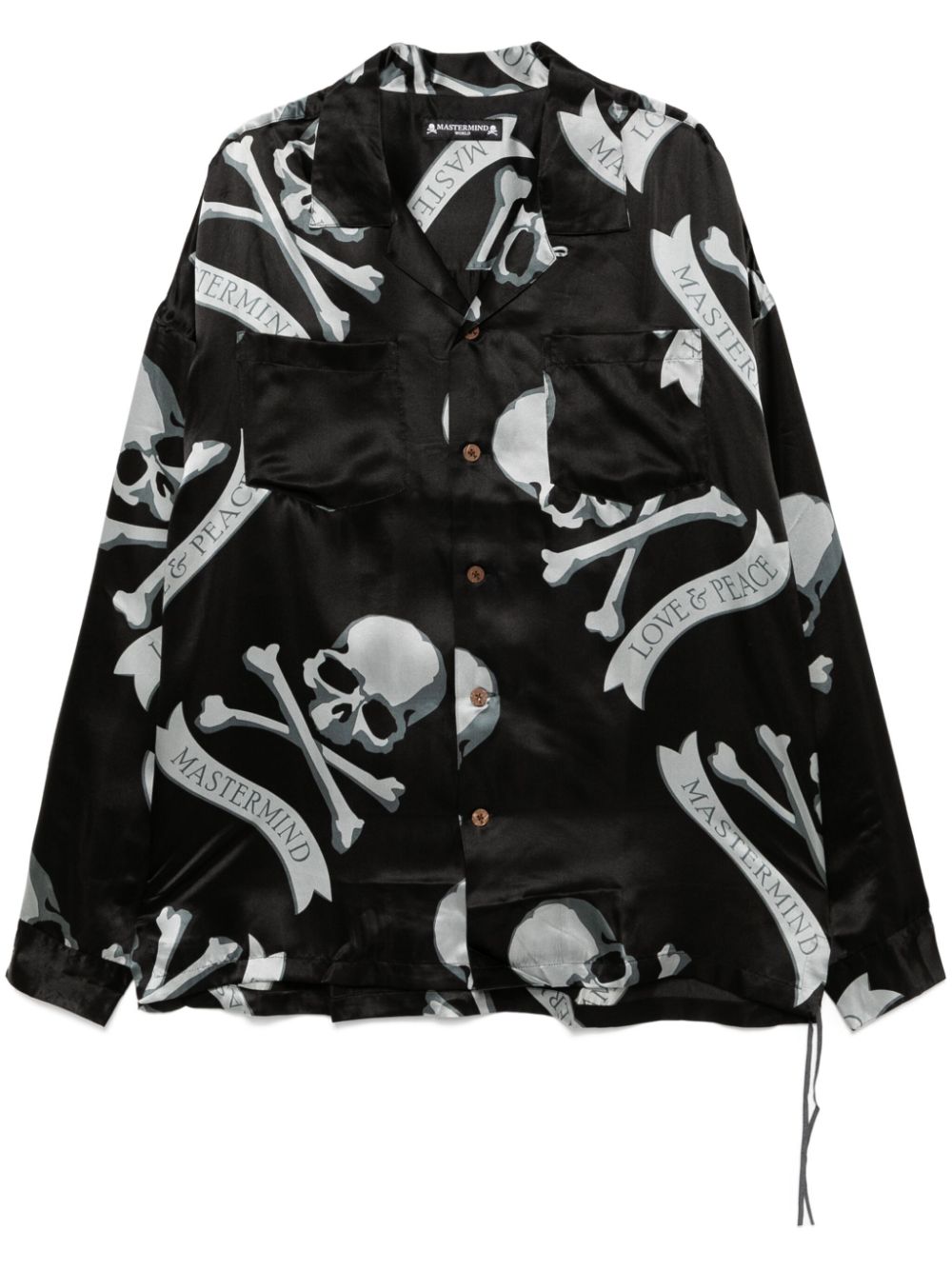 Skull-printed shirt - Black