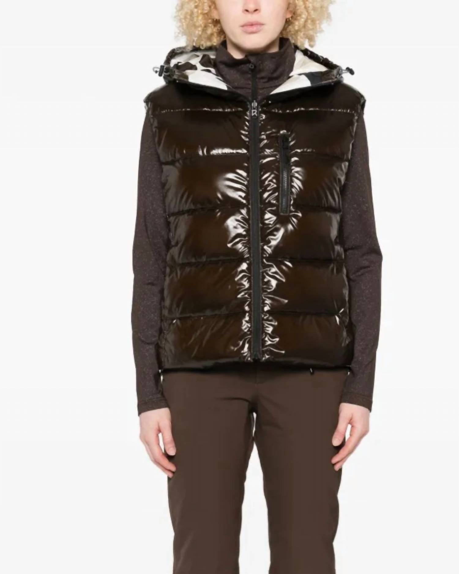 Namilia Ski Vest In Espresso Melange