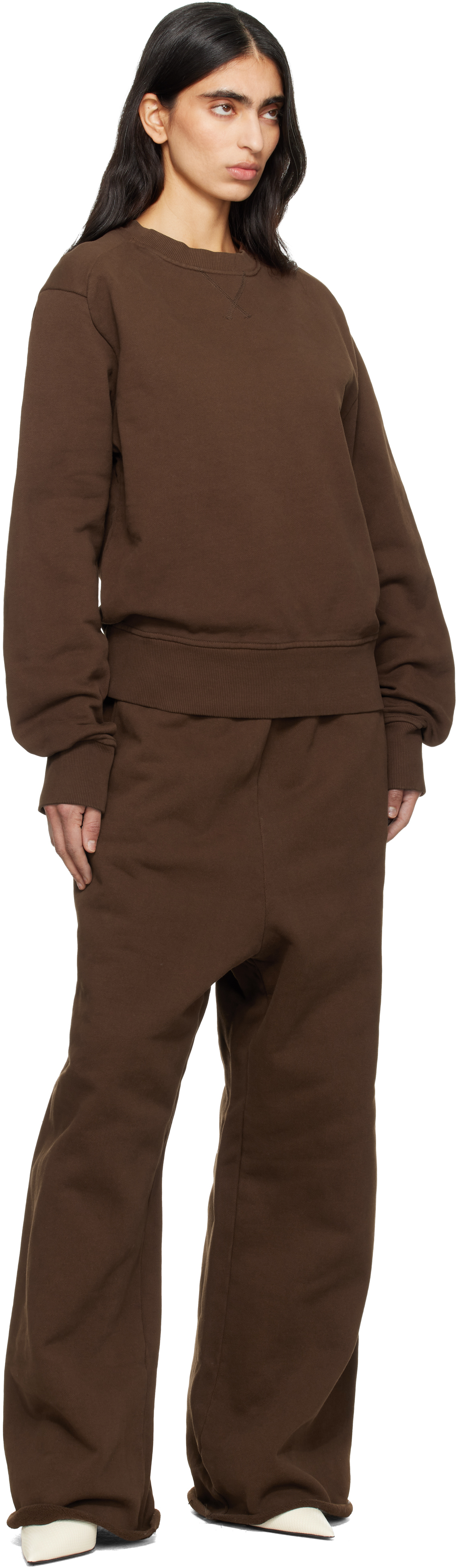 Brown Pod Crew Sweatshirt