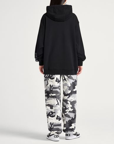 Woman Sweatshirt Black Size XS Cotton, Elastane