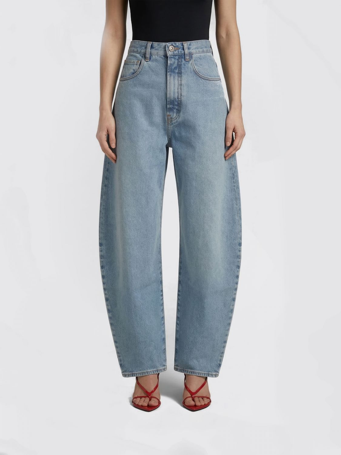 Jeans ALAÏA Woman color Gnawed Blue