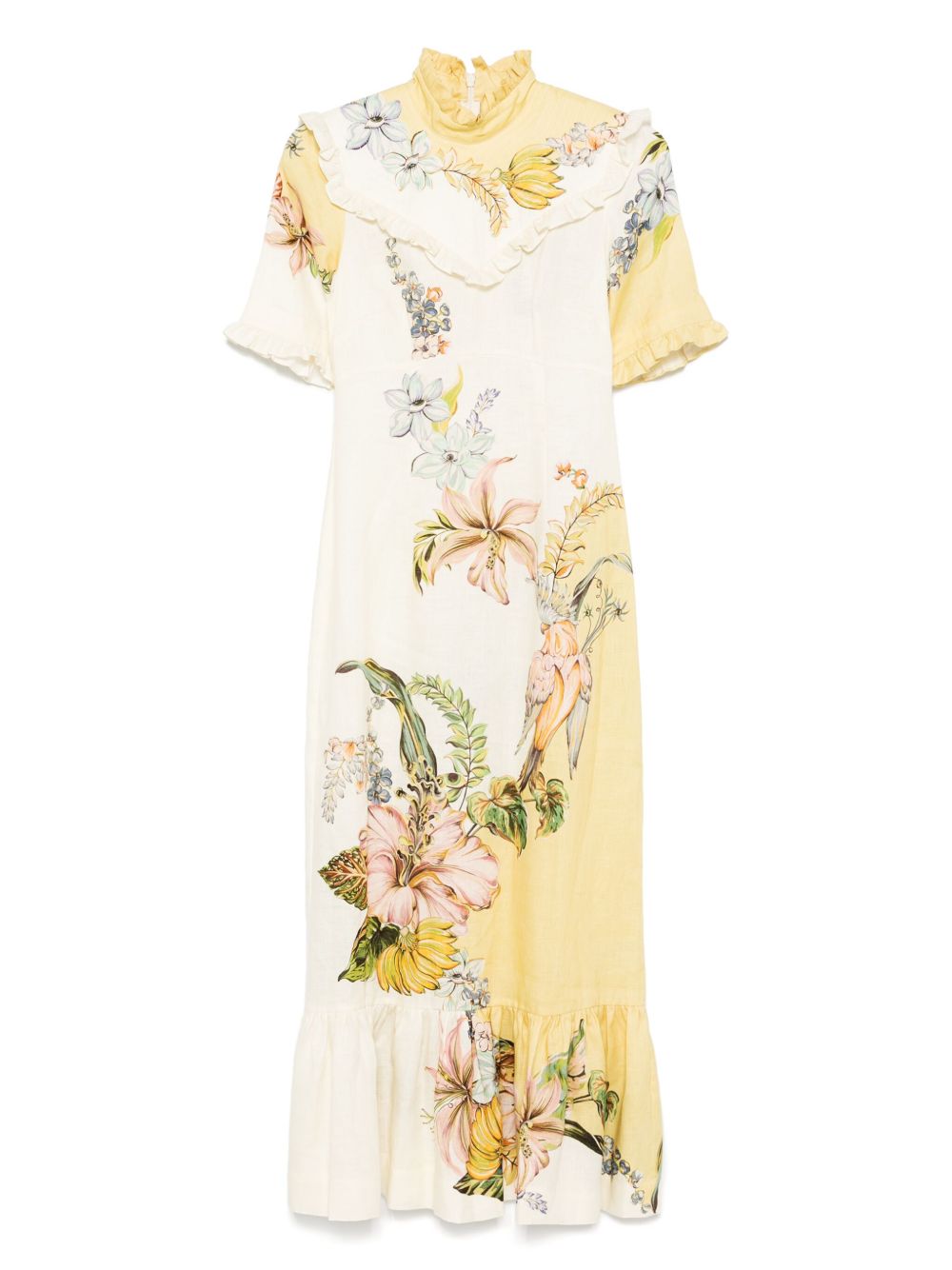 ALEMAIS Oleander midi dress - Yellow