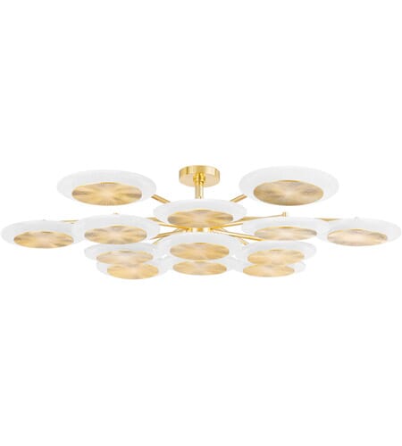 Corbett Topaz 13-Light Transitional Chandelier in Vintage Polished Bra