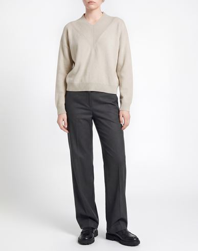 Collezione N_01 Woman Sweater Light grey Size S Cashmere