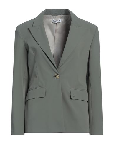 Please Woman Blazer Sage green Size XS Polyamide, Elastane
