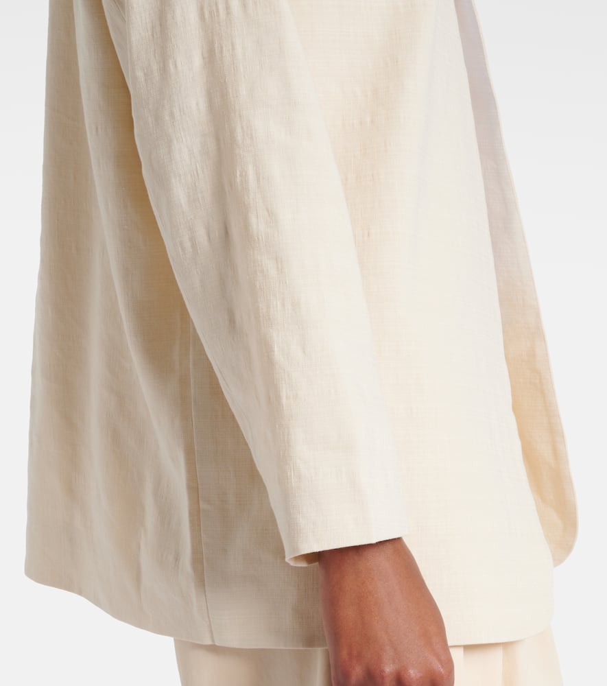 Belle linen-blend jacket