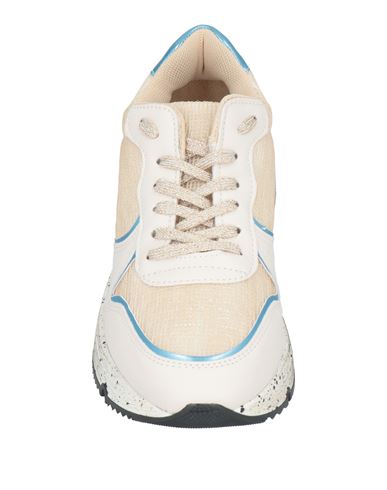 Woman Sneakers Sand Size 6 Leather, Textile fibers