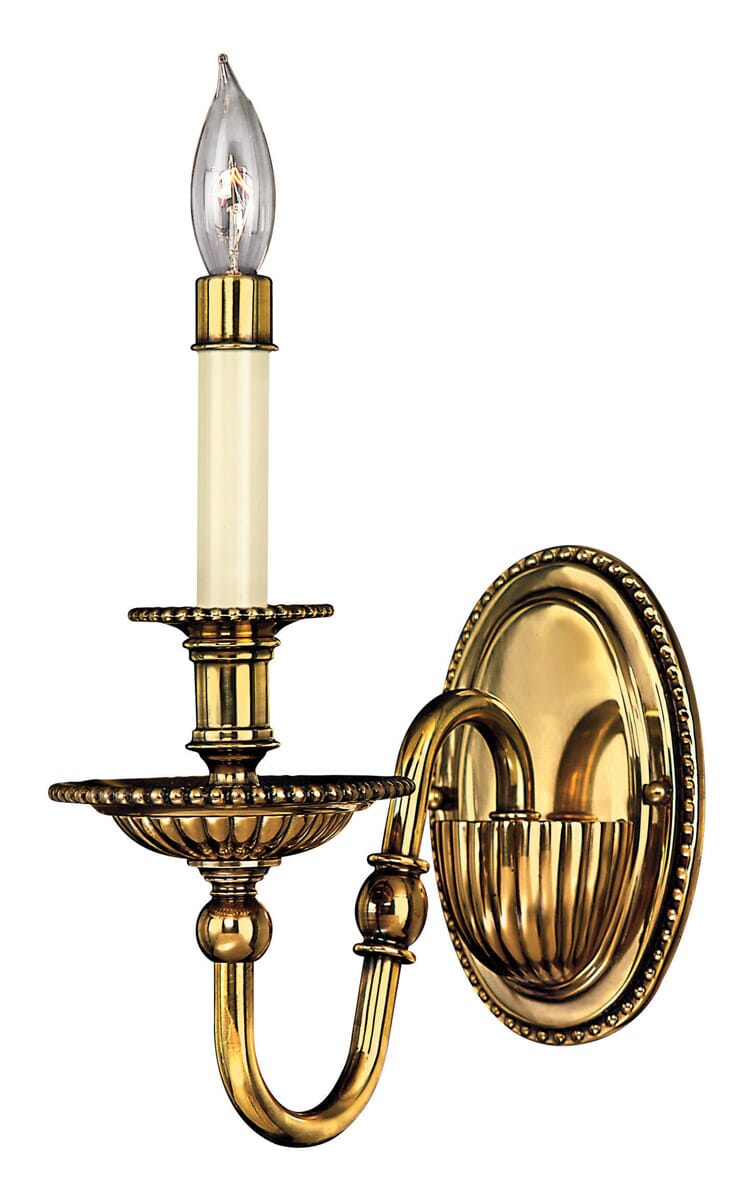 Burnished Brass LED Wall Sconce from the Cambridge Collection