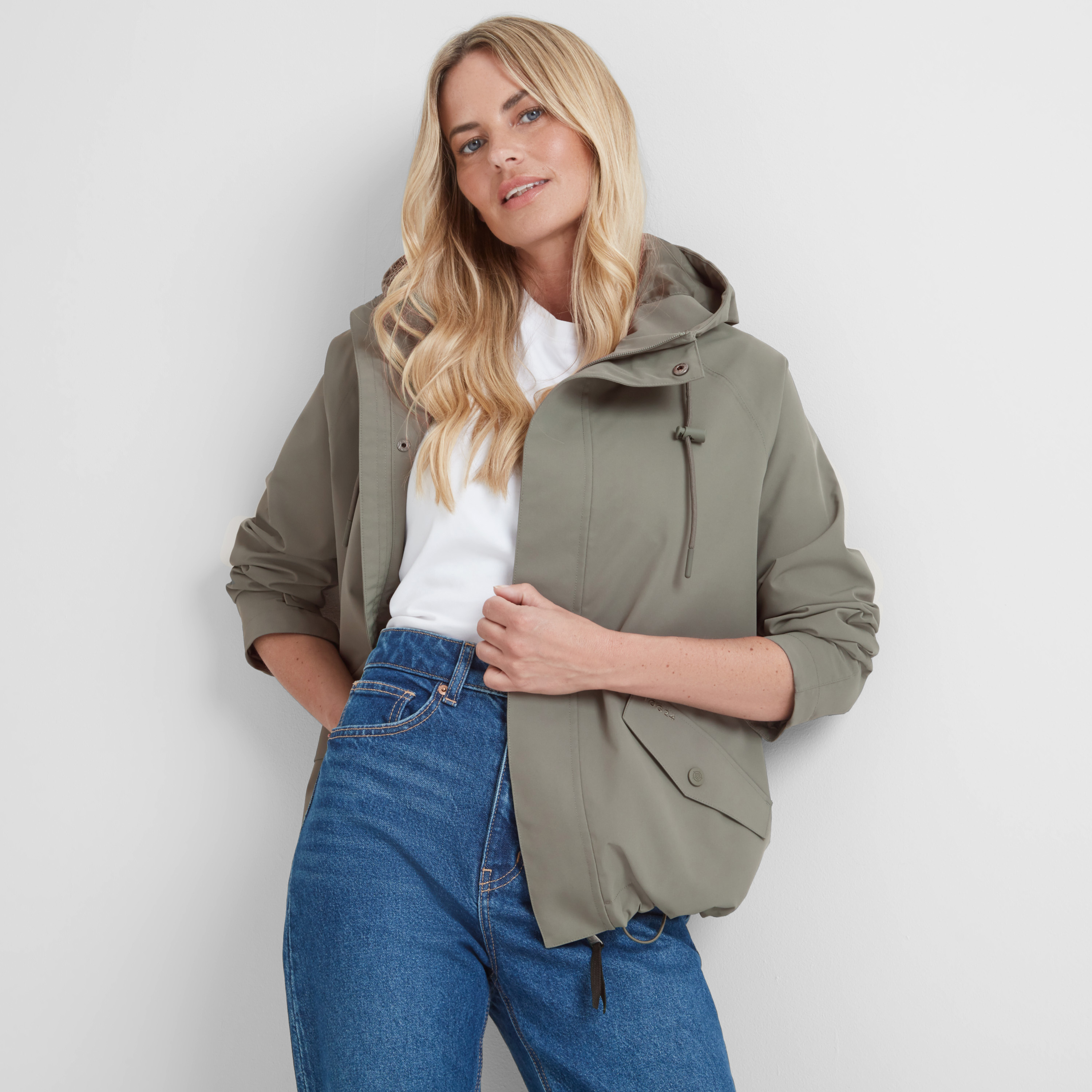 TOG24 Vena Womens Waterproof Jacket - Pale Khaki