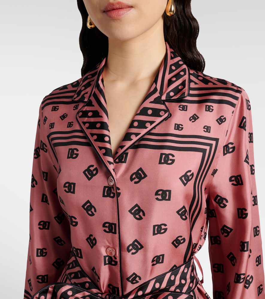 DG silk satin shirt