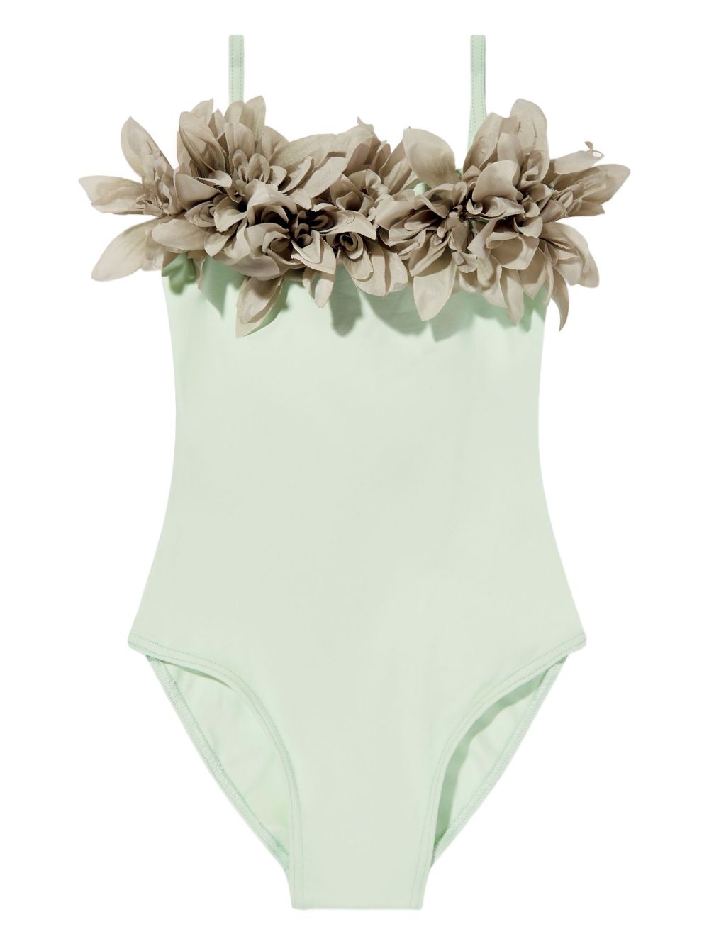 Floral-embellished swimsuit - Green