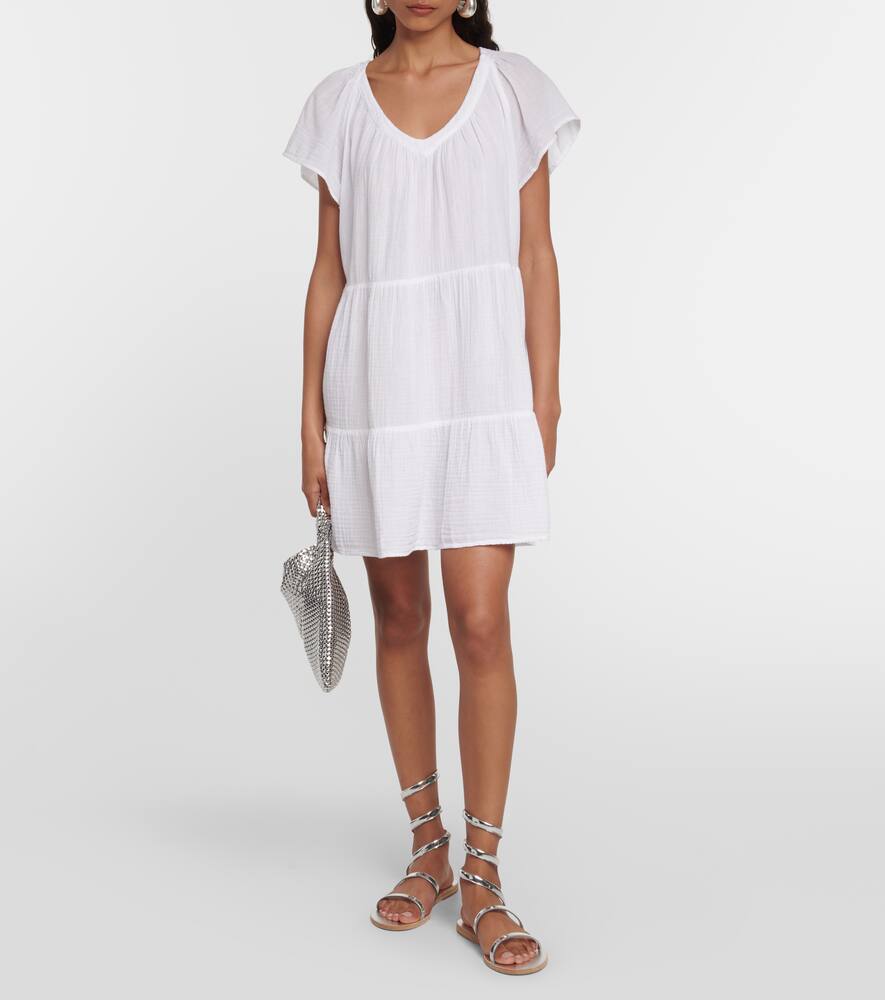 Eleanor cotton tiered minidress