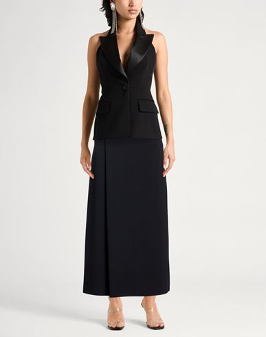Woman Maxi skirt Midnight blue Size S Cotton, Elastomultiester, Elastane