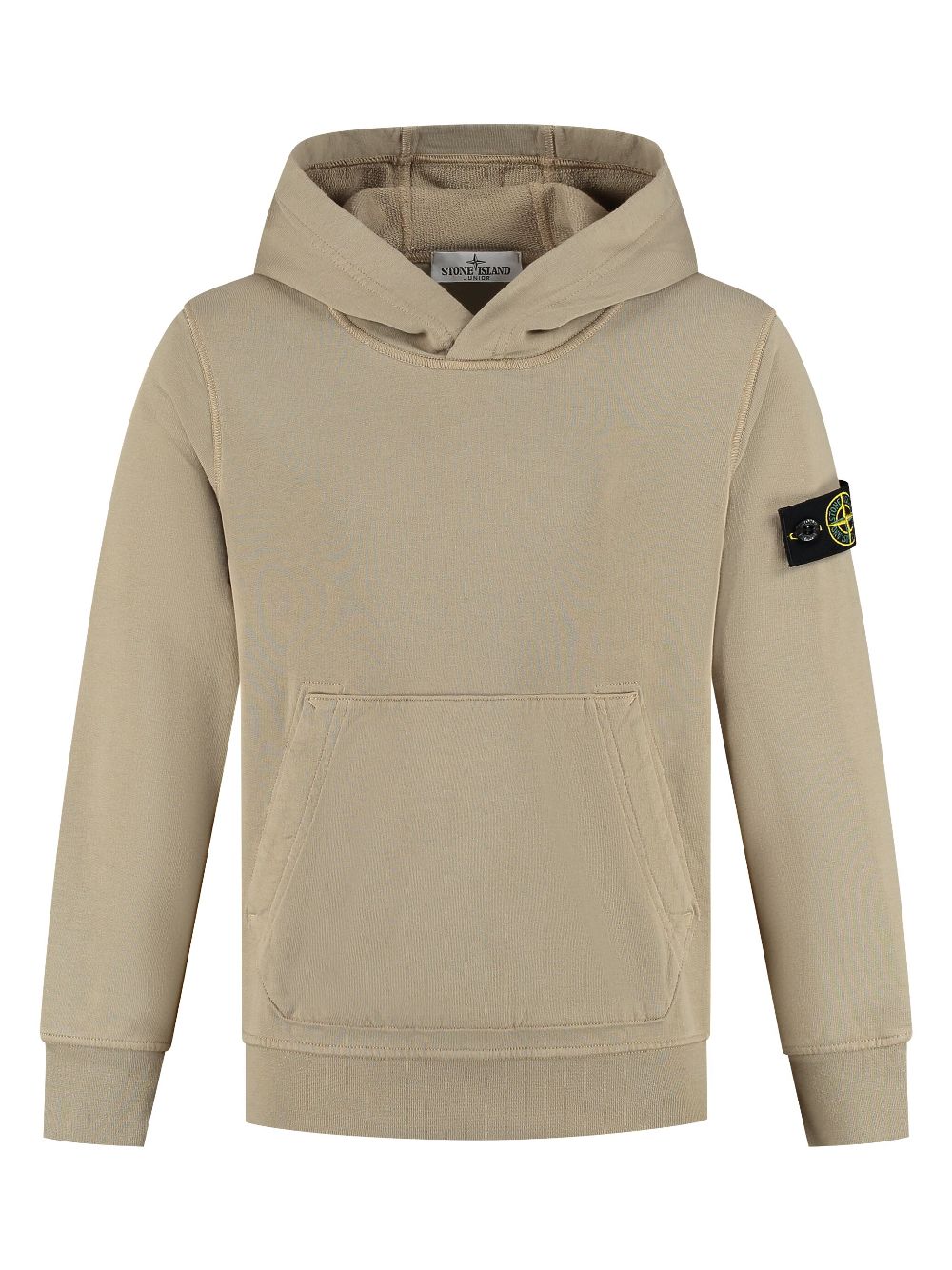 Compass-badge hoodie - Brown