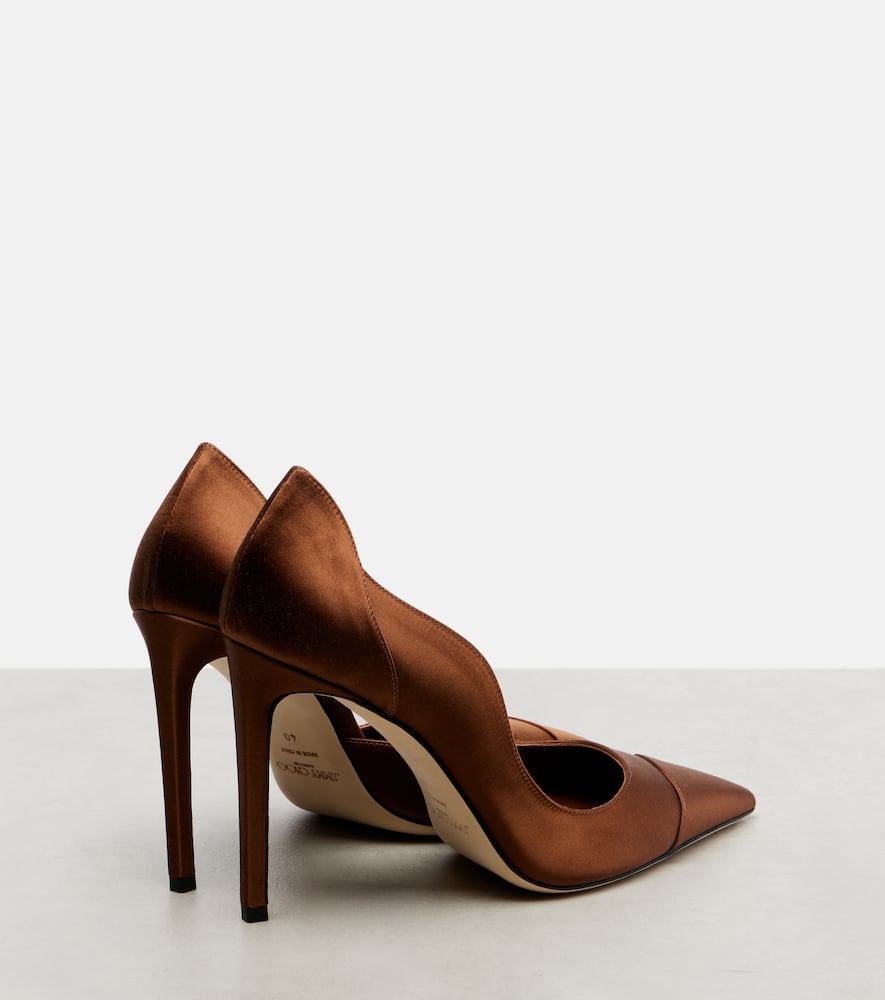 Brigitte 100 satin pumps
