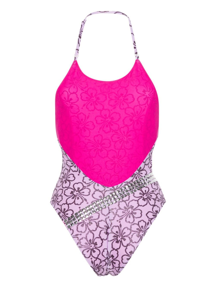 Light Purple Fabiana Belted Swimsuit