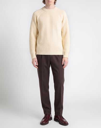 Man Sweater Cream Size S Wool