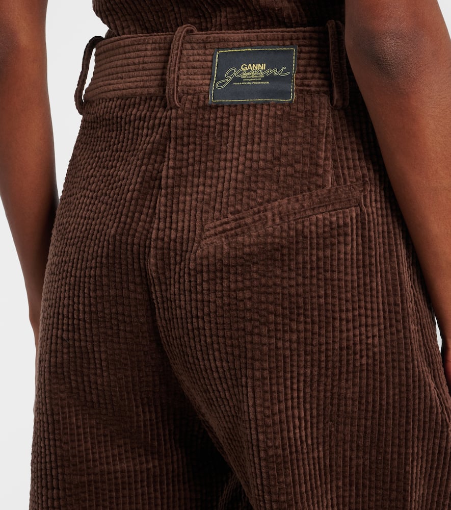 Cotton corduroy cargo pants