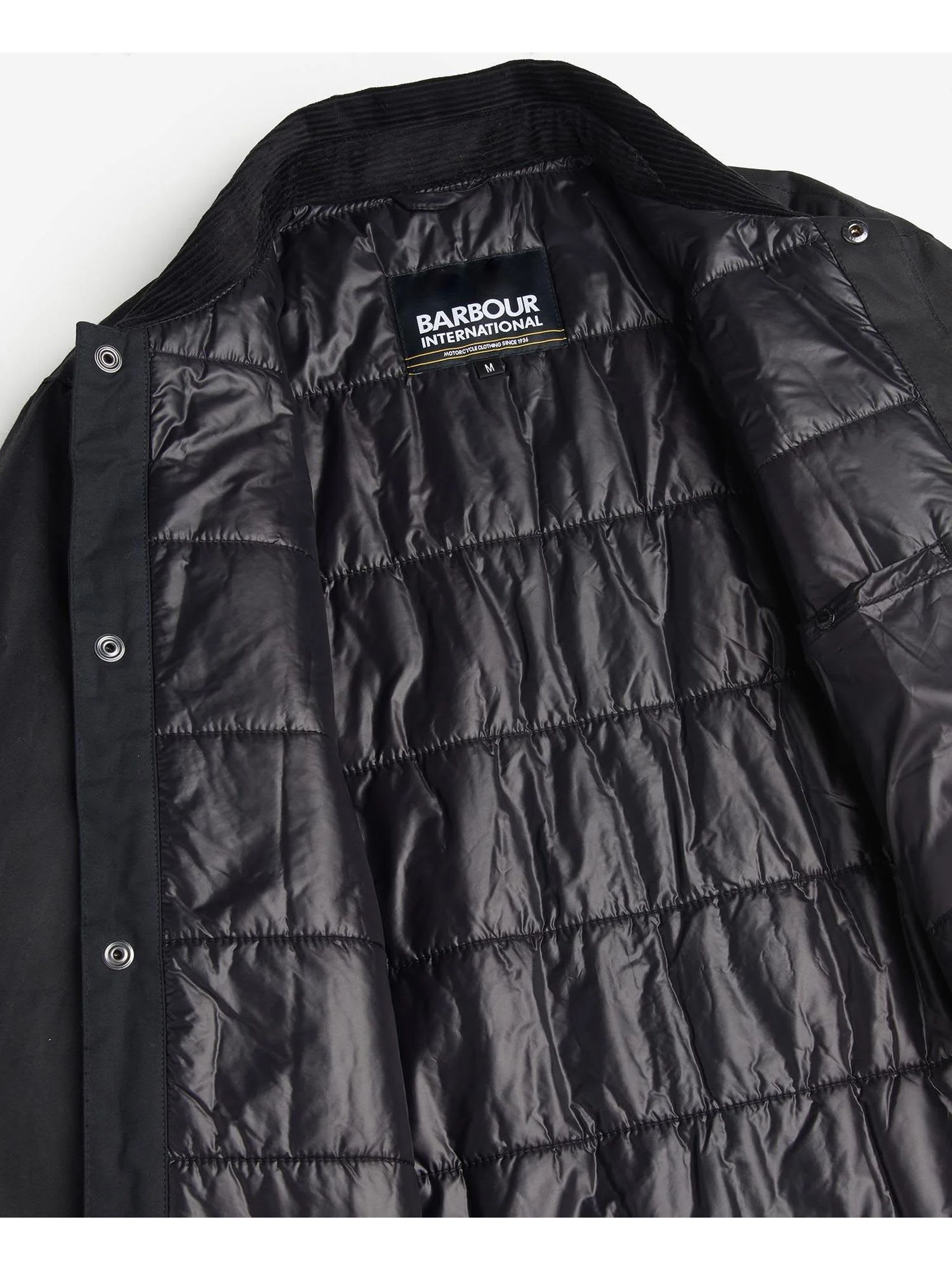 Black Cotton Cotton Jacket