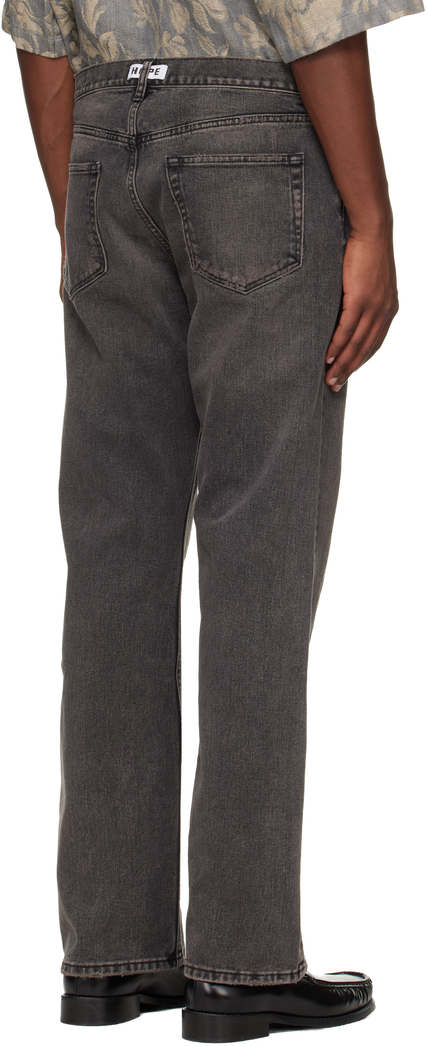 Black Relaxed Bootcut Jeans