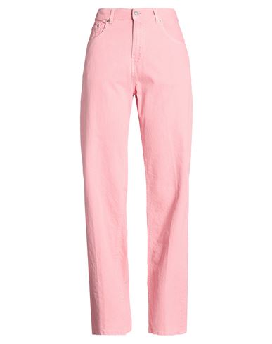 Woman Pants Pink Size 25 Cotton, Linen