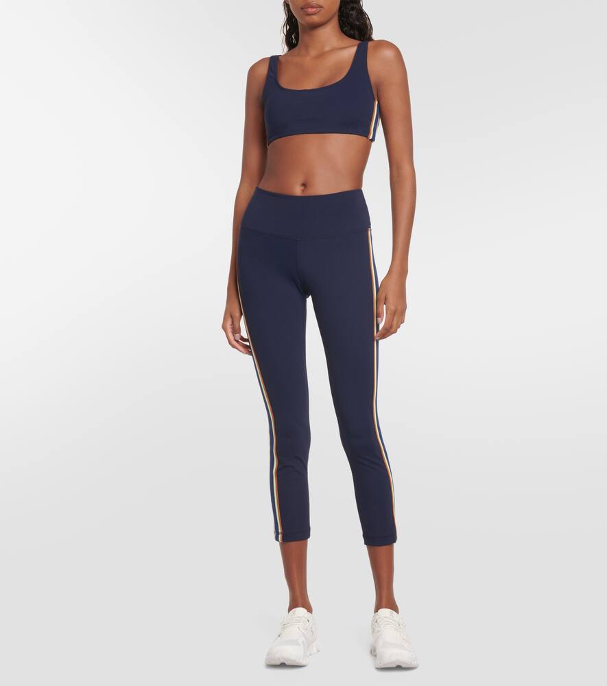 Striped sports bra